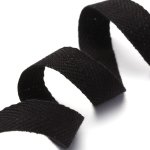 Ruban chevron noir 15 mm - mt - mondial tissus