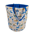 Sac a jouet dino 35x45 vert - mt - mondial tissus