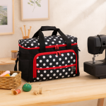 Sac pour machines � coudre polka dots - prym - mondial tissus