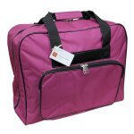 Sac machine  coudre prune - noir 44x20x38cm - mt - mondial tissus