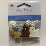 Sachet boutons fantaisie thme chien  gogo - rcratys - mondial tissus