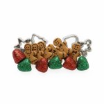 Sachet boutons fantaisie th�me g�teaux de no�l - r�cr�atys - mondial tissus