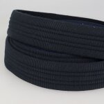 Sangle ceinture unie pique bleu marine 38mm - mondial tissus
