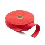 Sangle coton rouge 23mm pour sac - mt - mondial tissus
