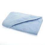Serviette bb avec capuche  broder - bleu ciel - mondial tissus
