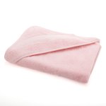 Serviette bb avec capuche  broder - rose - mondial tissus