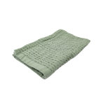 Serviette invit nid d'abeille kaki 30x50cm - mt - mondial tissus