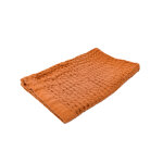 Serviette invit nid d'abeille marron 30x50cm - mt - mondial tissus