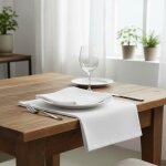 Serviette de table essentiel blanc - mt - mondial tissus