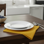 Serviette de table essentiel jaune - mt - mondial tissus