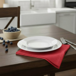 Serviette de table essentiel rouge - mt - mondial tissus