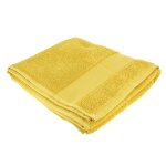 Serviette de toilette  broder jaune moutarde - mondial tissus