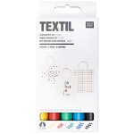 Set de 5 feutres textiles couleurs essentielles - rico design - mondial tissus
