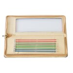 Set de 8 aiguilles � tricoter zinc 2, 5 � 6mm - mondial tissus