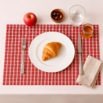 Set de table vinyl 30x45 vichy rouge - mondial tissus