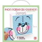 Tableau diamond mosaic modle ourson - graine crative - mondial tissus