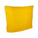 Taie d'oreiller sac  rabat jaune 50 x 70 cm - mt - mondial tissus