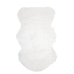 Tapis fausse fourrure blanc 60x100cm - mt - mondial tissus