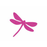 Thermocollant motif libellule fuchsia - frou frou - mondial tissus