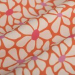 Tissu b�che polyester d�perlante april orange - mt - mondial tissus
