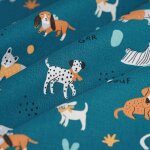 Tissu bachette grands chiens multicolore - mt - mondial tissus