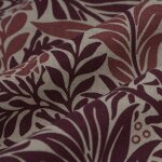 Tissu bachette linen look blade art prune - mt - mondial tissus