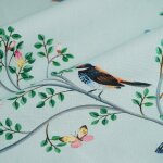 Tissu bachette lourde hlena vert - thevenon - mondial tissus