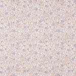 Tissu batiste coton bio petites fleurs grises - mondial tissus