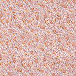 Tissu batiste coton bio petites fleurs roses - mondial tissus