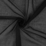 Tissu batiste doublure noir - mondial tissus