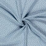 Tissu chambray mini floral cru bleu clair - mondial tissus