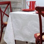 Tissu coton �pais pissenlits blanc - mondial tissus
