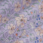 Tissu cretonne fleur suzanne lavande - mt - mondial tissus