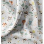 Tissu cretonne imprim animaux fun multico - domotex - mondial tissus