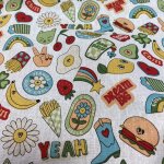 Tissu cretonne imprim magnets multico - mondial tissus