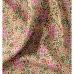 Tissu cretonne imprim� multi fleurs multico - domotex - mondial tissus