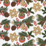 Tissu cretonne de nol imprim decoration xxl - mondial tissus