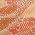 Tissu cretonne patchwork ocre - mt - mondial tissus