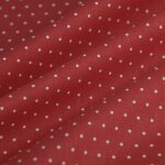 Tissu cretonne petit pois blanc rouge - mt - mondial tissus