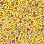 Cretonne provencale beaucaire indienne jaune 160cm - mondial tissus