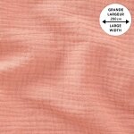 Tissu double gaze draps grande laize 280cm unie corail - mondial tissus