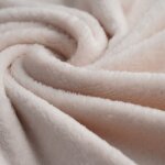 Tissu doudou cozy uni rose - mondial tissus