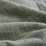 Tissu  draps double gaze vert kaki - mt - mondial tissus