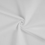 Tissu � drap finette coton gratt� blanc - mondial tissus