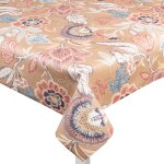 Tissu enduit loneta bromelia marron - mondial tissus