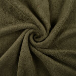 Tissu ponge coton premium spa kaki - mt - mondial tissus