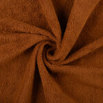 Tissu ponge coton premium spa terracotta - mt - mondial tissus