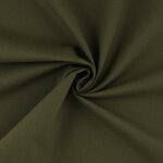 Tissu gabardine coton bio vert kaki - mondial tissus