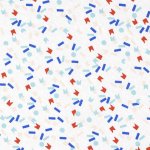 Tissu gabardine coton multicolore - mt - mondial tissus