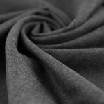 Tissu gabardine lourde polyester grise - mondial tissus